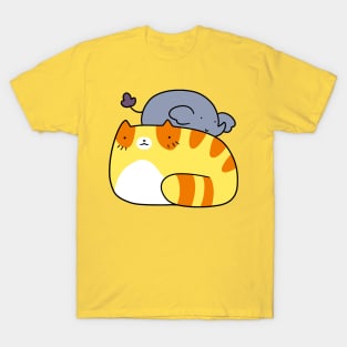 Tiny Elephant and Tabby T-Shirt